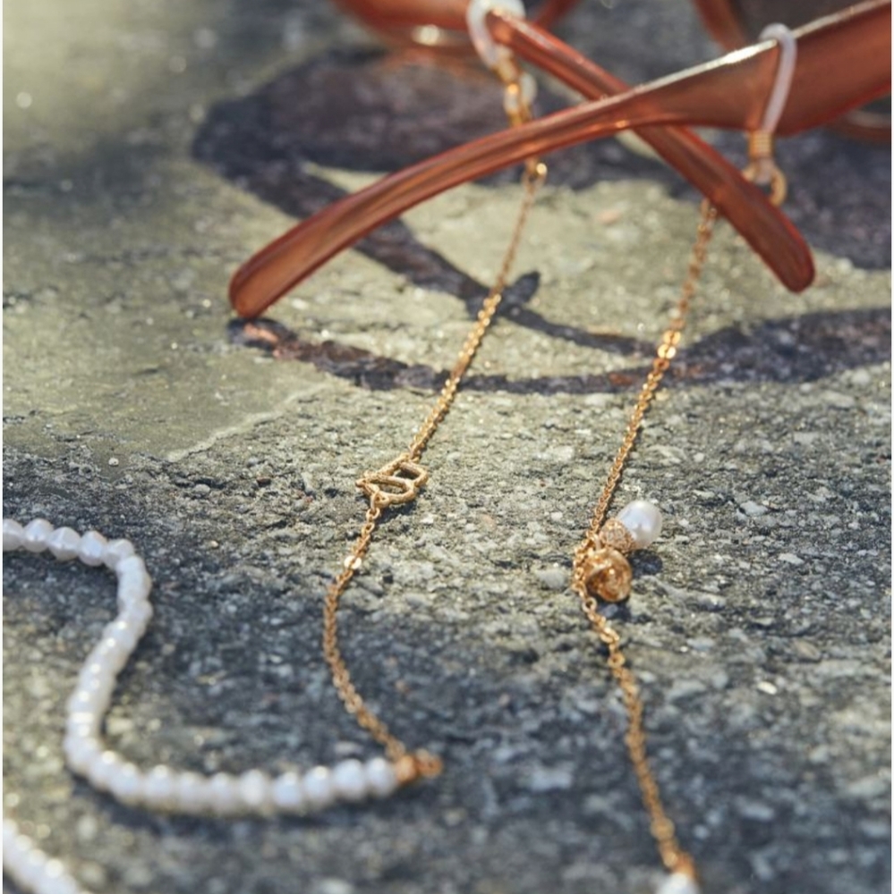Brock Collection H&M Sunglasses Chain with  Pearls